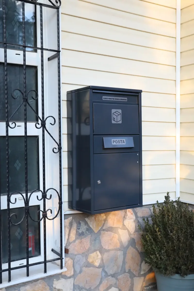 large kargo teslim kutusu (Çift taraflı kapak)– ral7016 antrasİt grİ