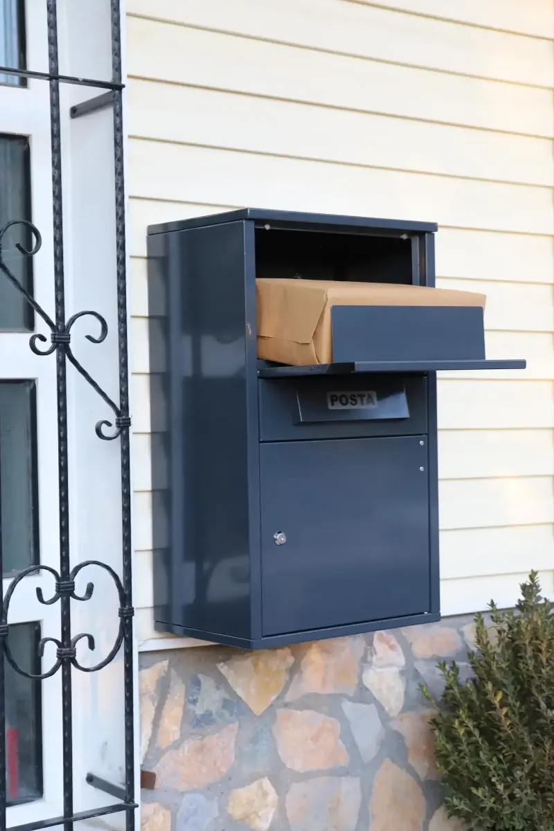 large kargo teslim kutusu (Çift taraflı kapak)– ral7016 antrasİt grİ