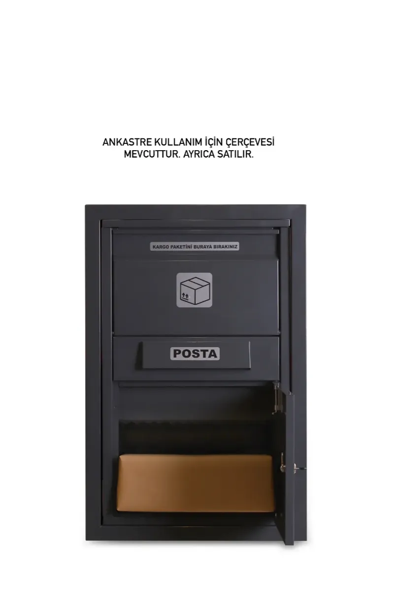 large kargo teslim kutusu (Çift taraflı kapak)– ral7016 antrasİt grİ