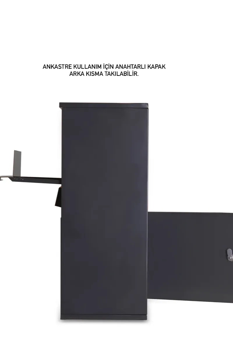 large kargo teslim kutusu (Çift taraflı kapak)– ral7016 antrasİt grİ