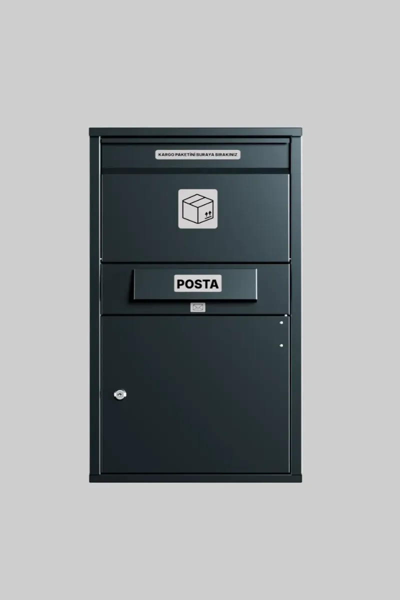 large kargo teslim kutusu (Çift taraflı kapak)– ral7016 antrasİt grİ