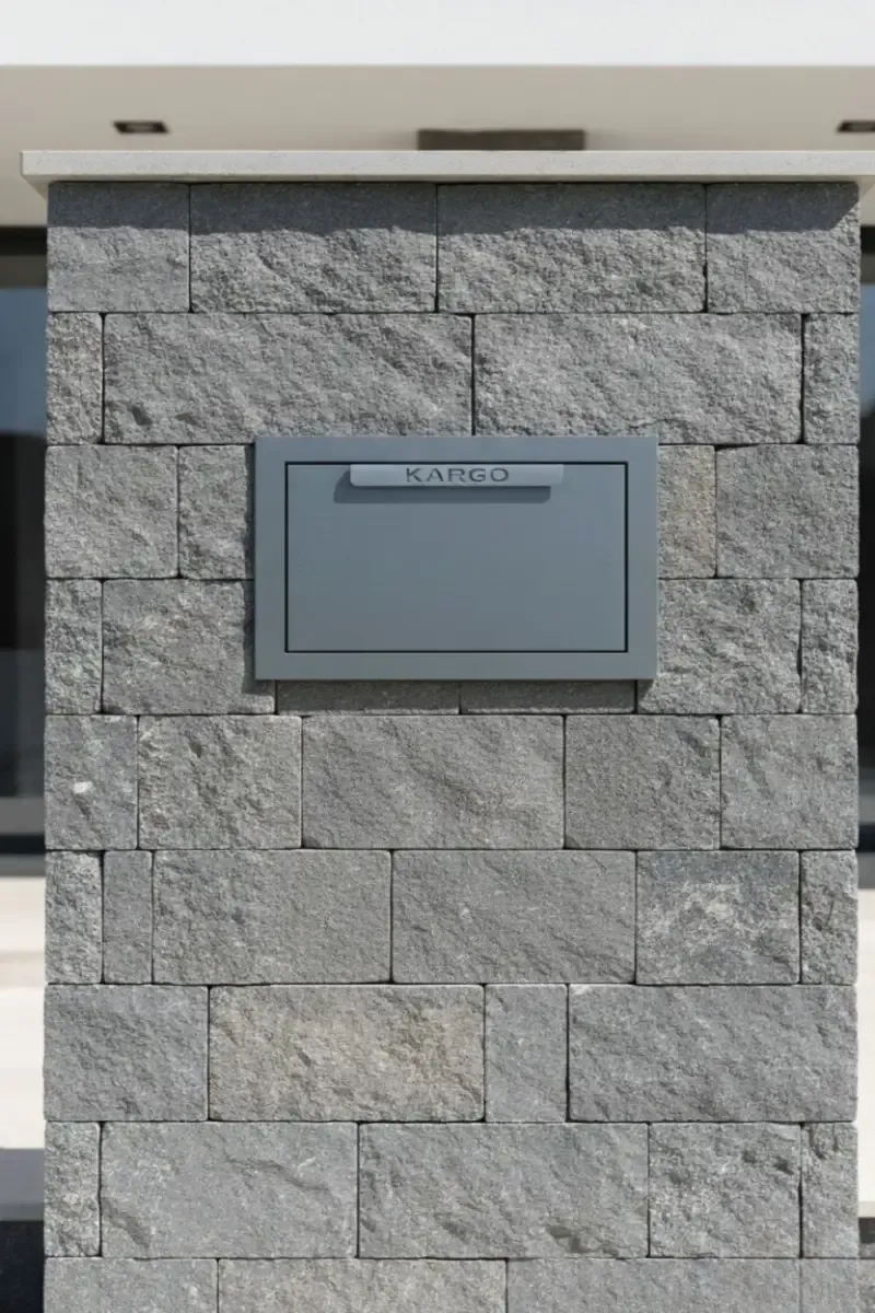 tam ankastre kargo teslim kutusu (ral 7016 texture antrasit gri)