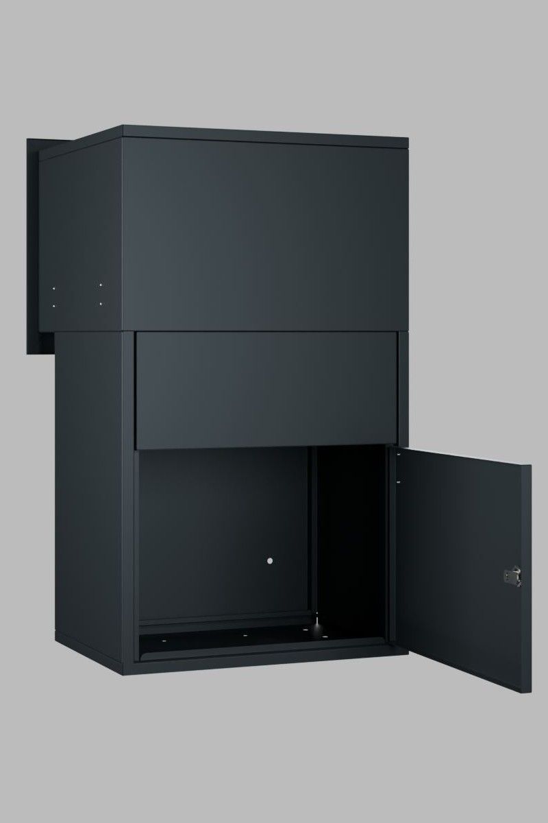 tam ankastre kargo teslim kutusu (ral 7016 texture antrasit gri)