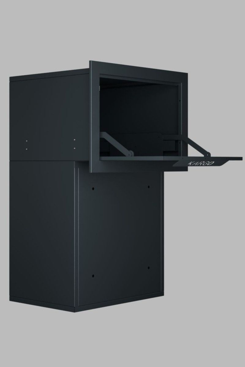 tam ankastre kargo teslim kutusu (ral 7016 texture antrasit gri)