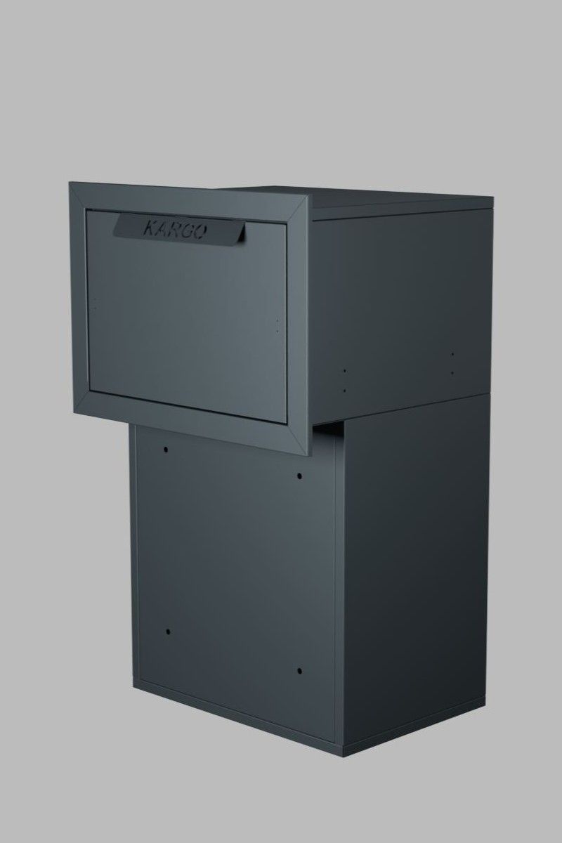 tam ankastre kargo teslim kutusu (ral 7016 texture antrasit gri)