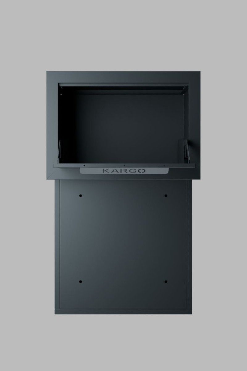 tam ankastre kargo teslim kutusu (ral 7016 texture antrasit gri)