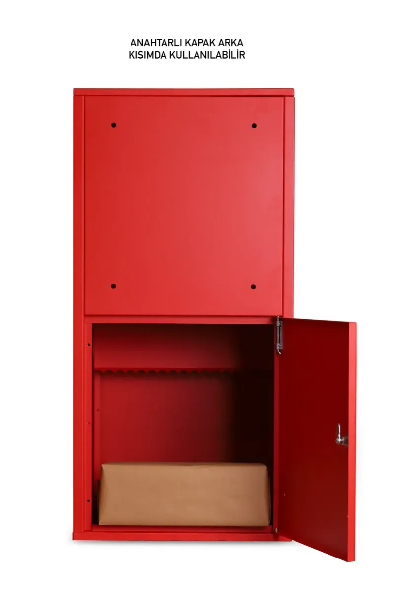 xl kargo ve posta teslim kutusu (Çift taraflı kapak) traffic red ral 3020