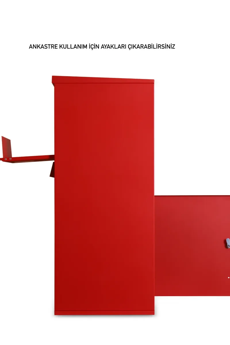 xl kargo ve posta teslim kutusu (Çift taraflı kapak) traffic red ral 3020