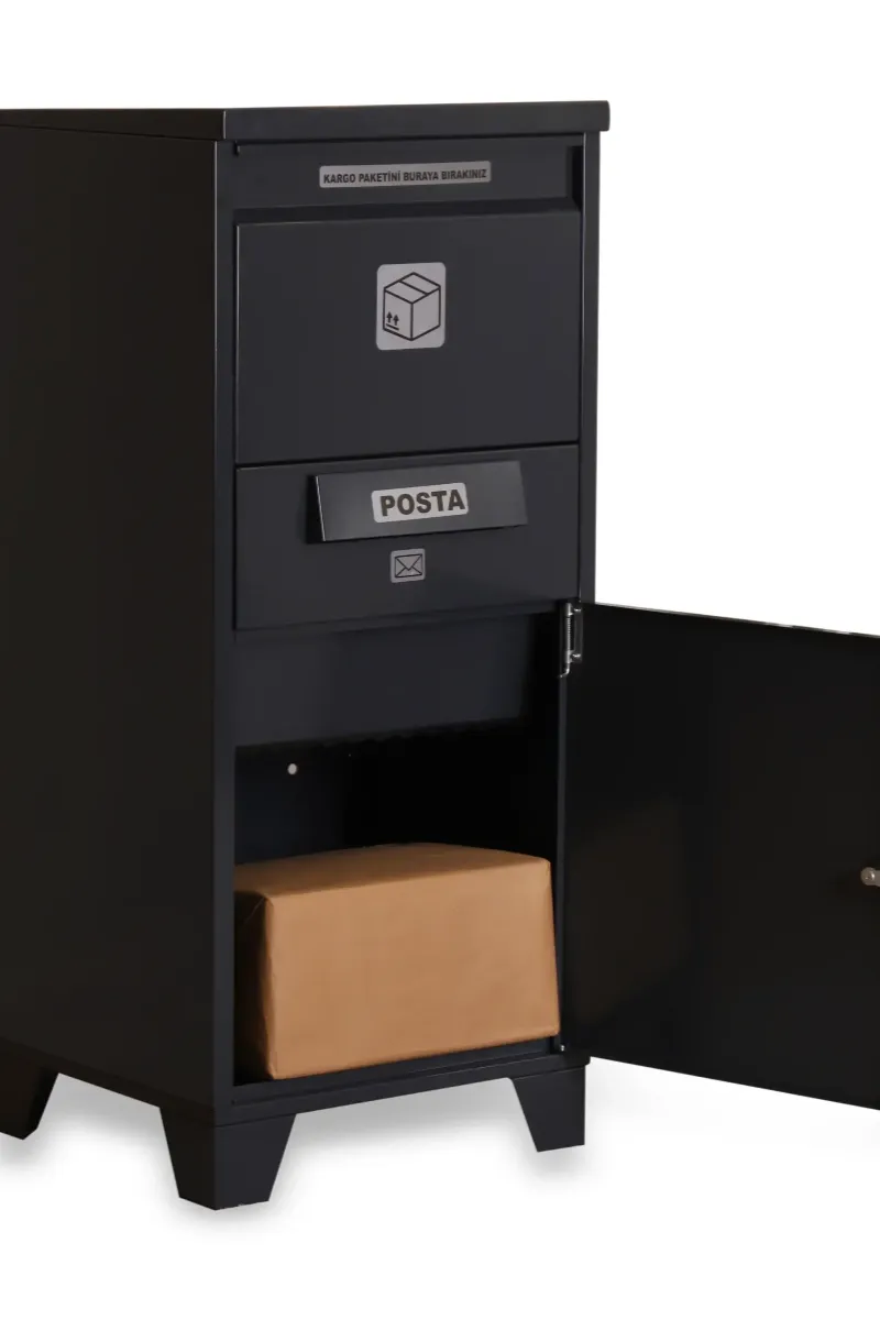 xl kargo ve posta teslim kutusu (Çift taraflı kapak) anthracite grey ral 7016